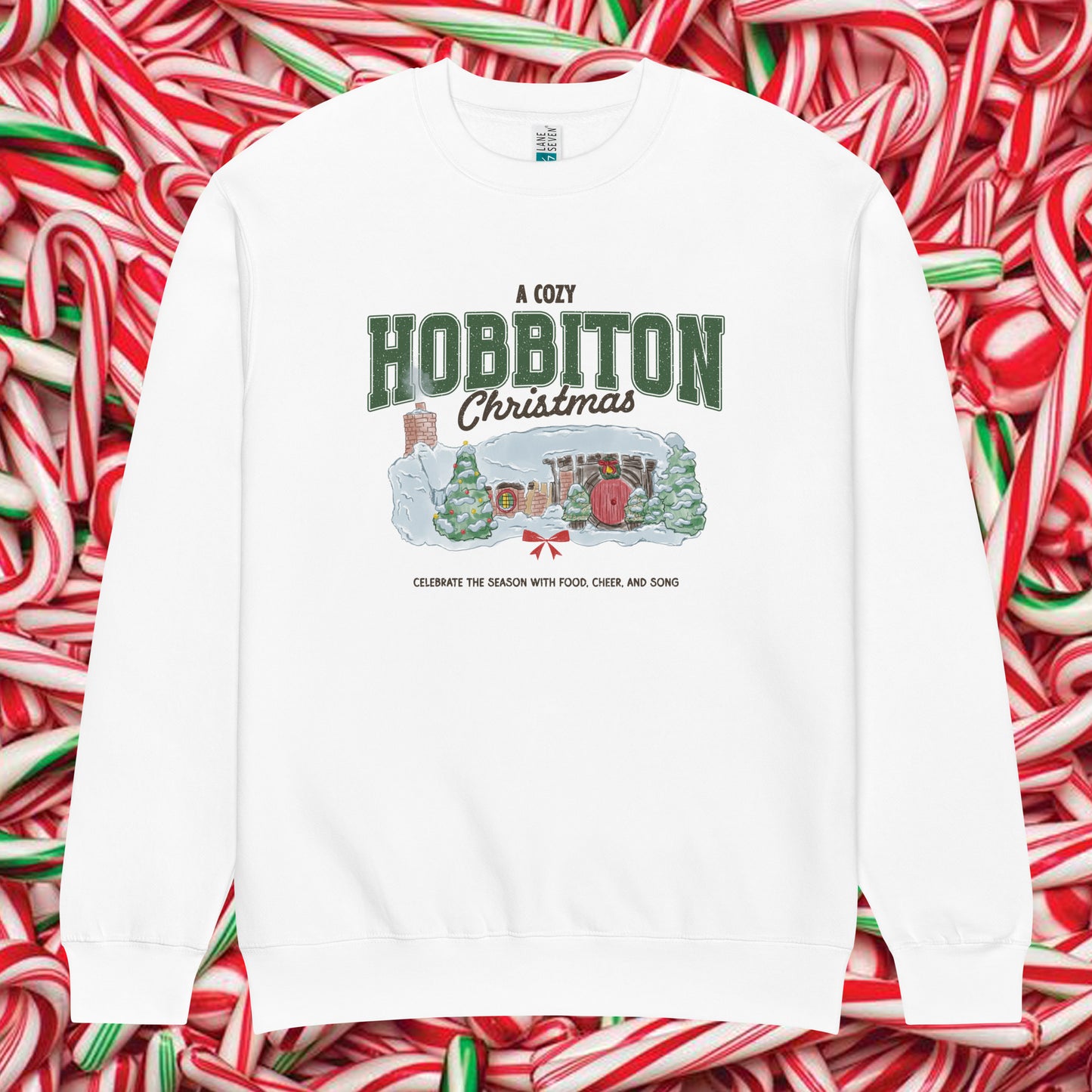 Cozy Hobbit Christmas Premium Crewneck