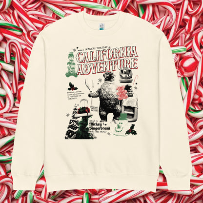 Cali Adventure Christmas Premium Crewneck