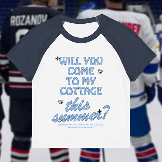 Cottage Summer Women’s Raglan Baby Tee