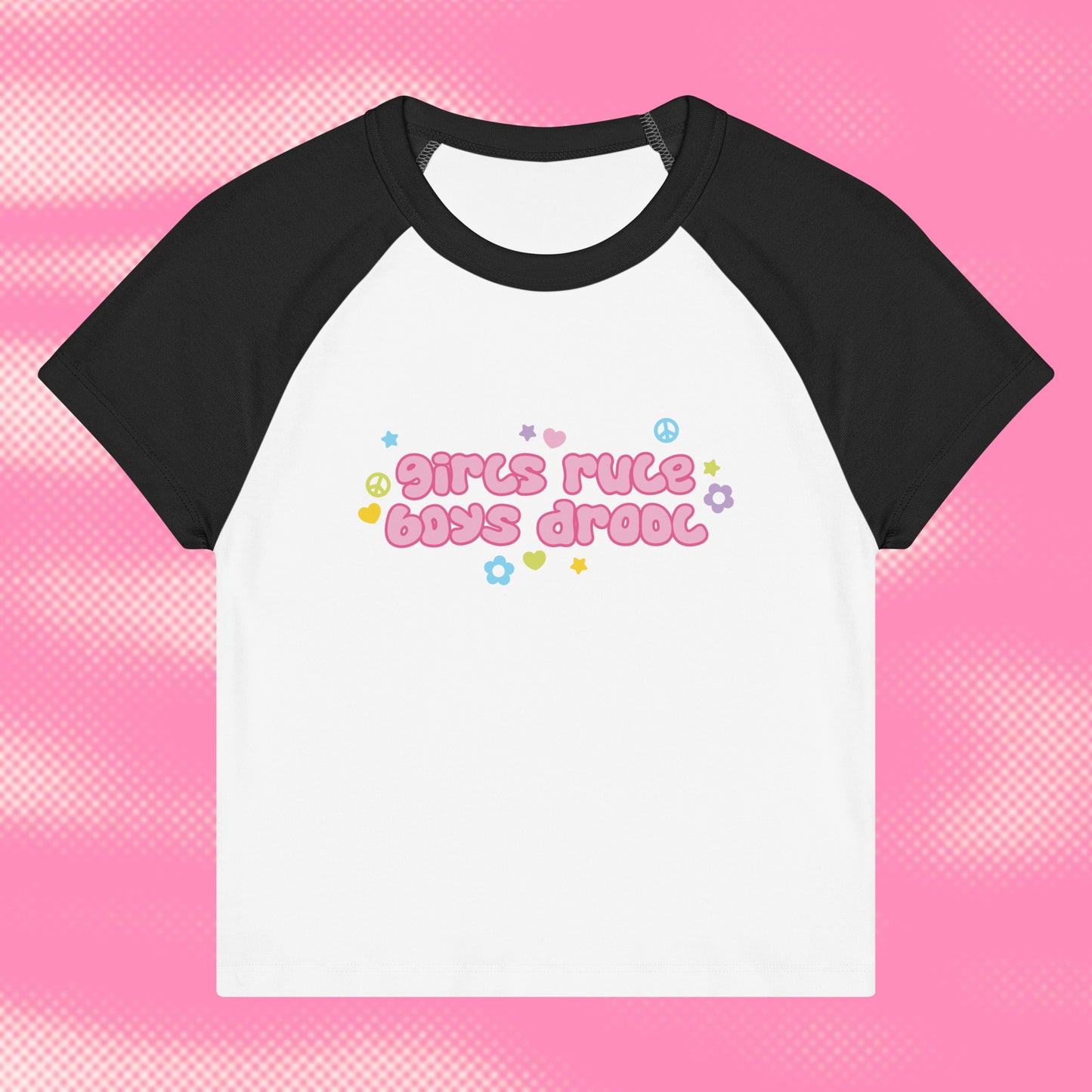 Girls Rule Women’s Raglan Baby Tee