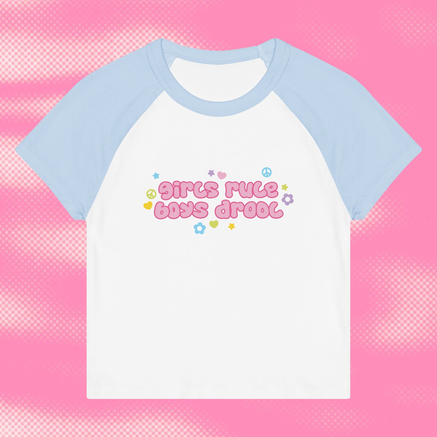 Girls Rule Women’s Raglan Baby Tee