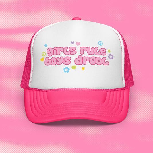 Girls Rule Foam Trucker
