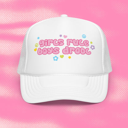 Girls Rule Foam Trucker