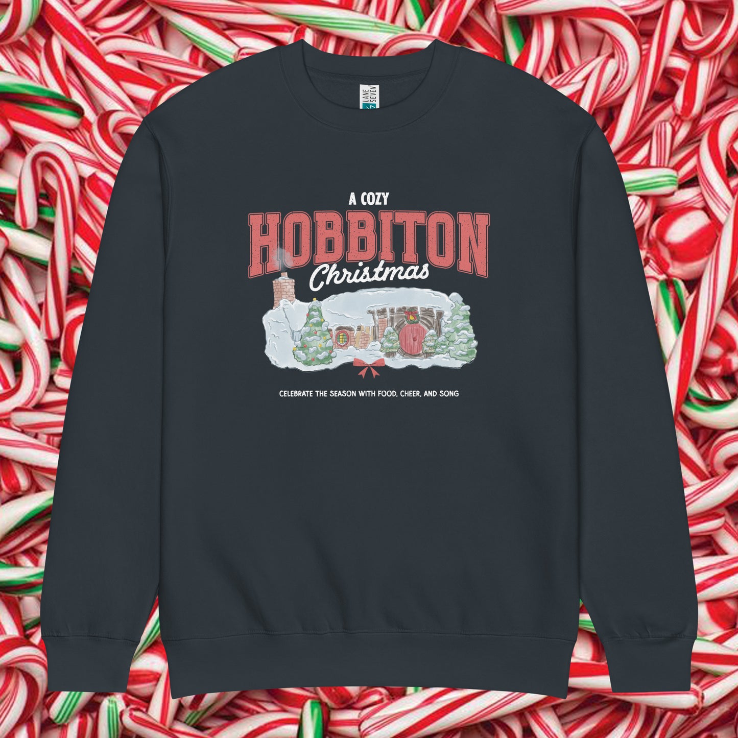Cozy Hobbit Christmas Premium Crewneck