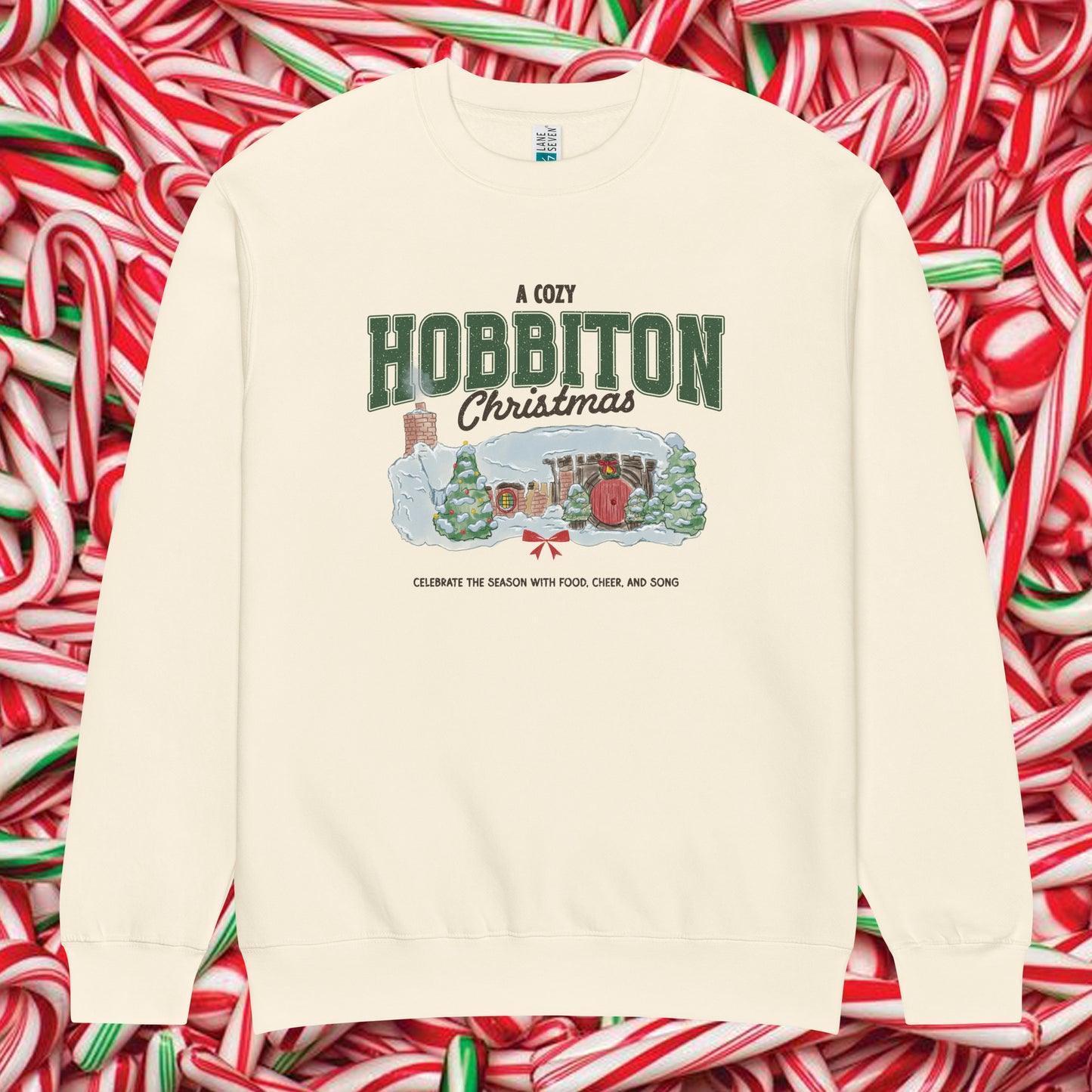 Cozy Hobbit Christmas Premium Crewneck