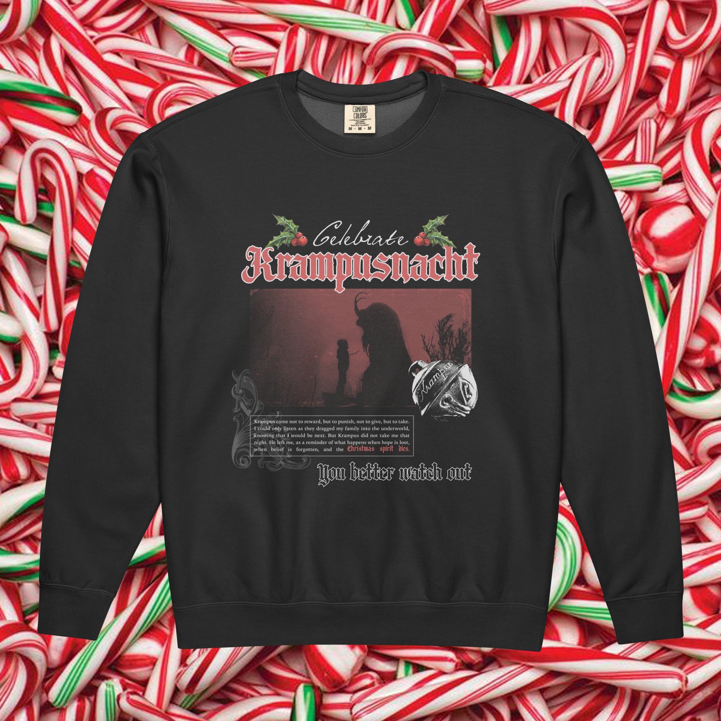 Krampusnacht Comfort Colors Crewneck