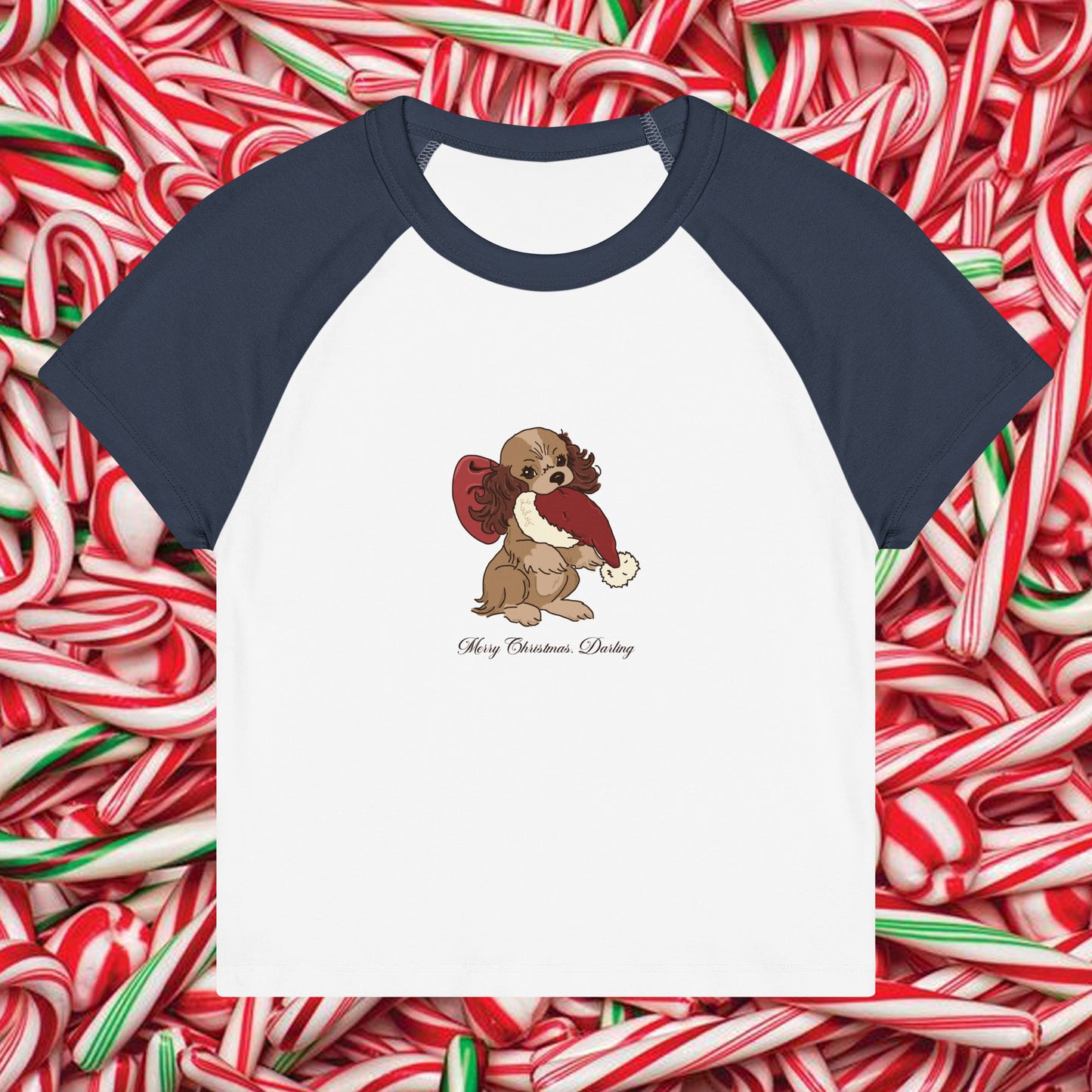 Christmas Lady Women’s Raglan Baby Tee