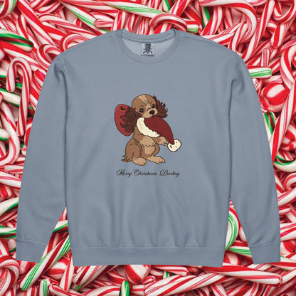 Christmas Lady Comfort Colors Crewneck